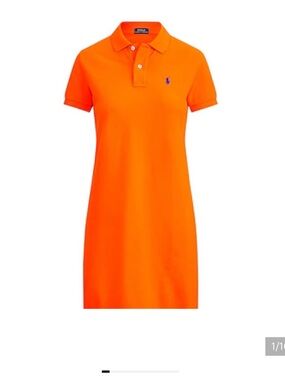 POLO Ralph Lauren Bright Orange Polo Mini Dress- NWOT